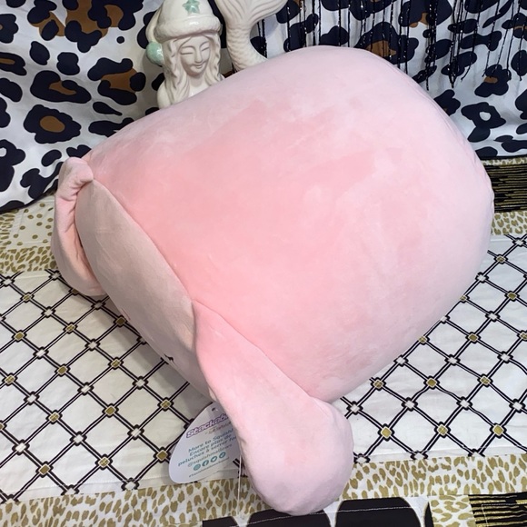 STACKABLES BY SQUISHMALLOWS BOP THE PINK BUNNY WITH OMBRÉ BOWTIE PLUSH PILLOW - Picture 4 of 12